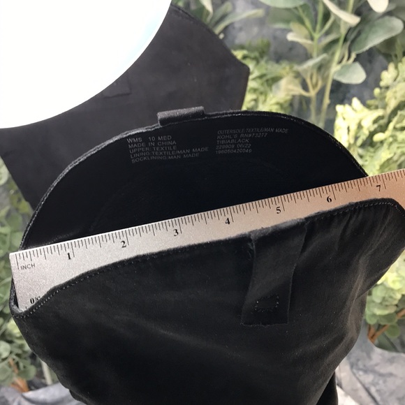 SO Tibia Black 17” Faux Suede Pointed Toe Fashion Slouch Boots WMS 10M🌟NIB🌟 - Picture 9 of 14